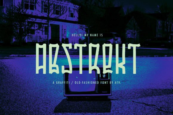 Abstrekt: A Bold, Handwritten Font for Trendy Designs