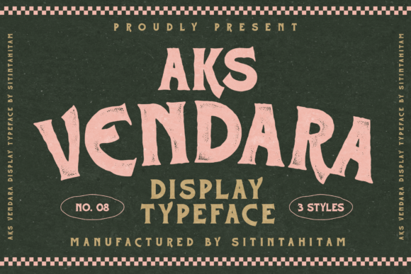 Aks Vendara: The Vintage Font That Brings Character to Your Designs