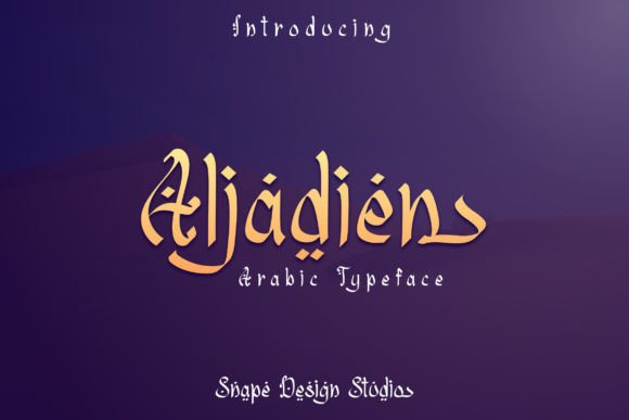 Aljadien: A Stylish Display Font for Elegant Design Workflows