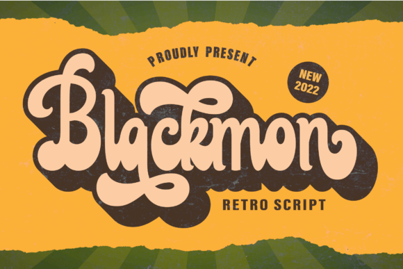 Blackmon: A Bold Script for Retro Vibes