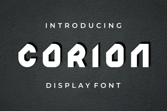 Corion: A Bold Display Font for Creative Expression