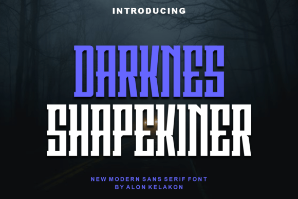 Darknes Shapekiner: A Bold and Sharp Display Font for Every Creative Vision