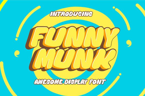 Funny Munk: A Bold and Playful Font for Strategic Branding and Creative Expression