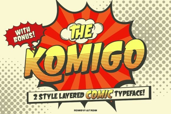 Komigo: A Bold, Comic-Style Font for Standout Designs
