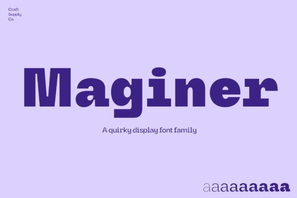 Maginer: A Quirky Display Font for Creative Expression