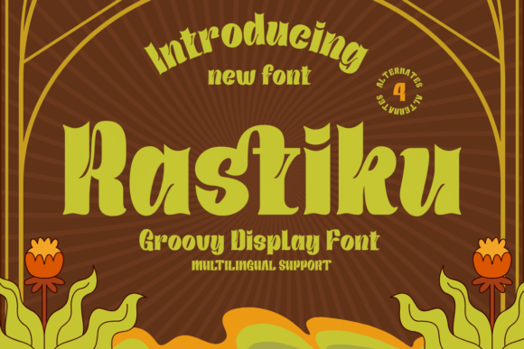 Rastiku: A Psychedelic Display Typeface