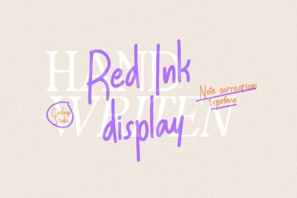 Red Ink: A Handwritten Font That Brings Nostalgia to Your Designs