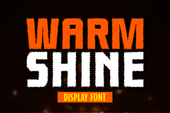 Warm Shine: A Spiky Display Font for Creative Projects
